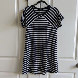 COS Striped T Shirt Dress Short Sleeve Easy Relaxed Cotton Mini Nautical